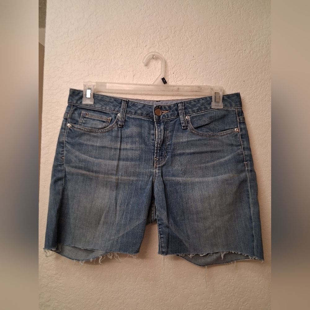 Blue Denim Cutoff Shorts